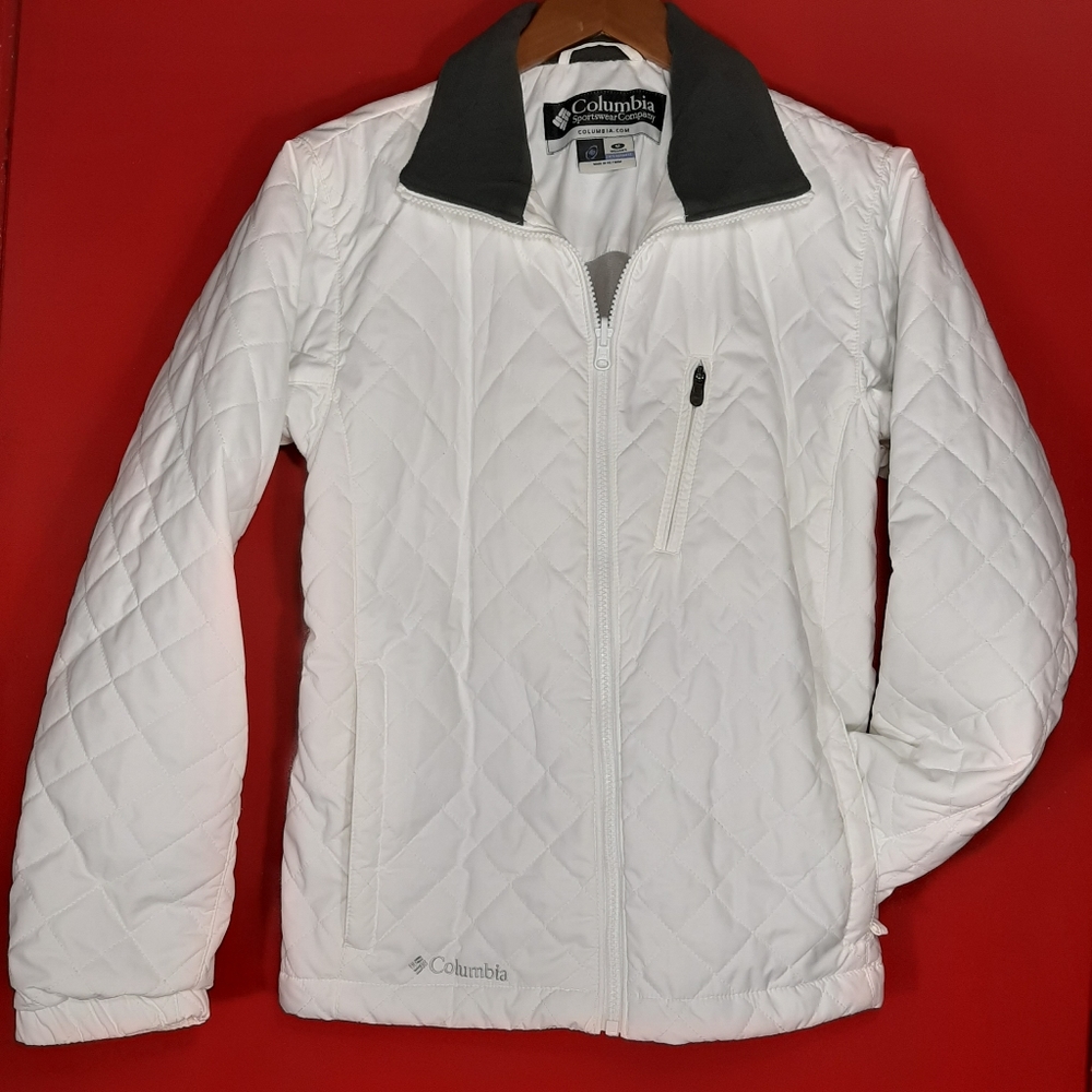 Columbia Light Puffer Quilted White Jacket